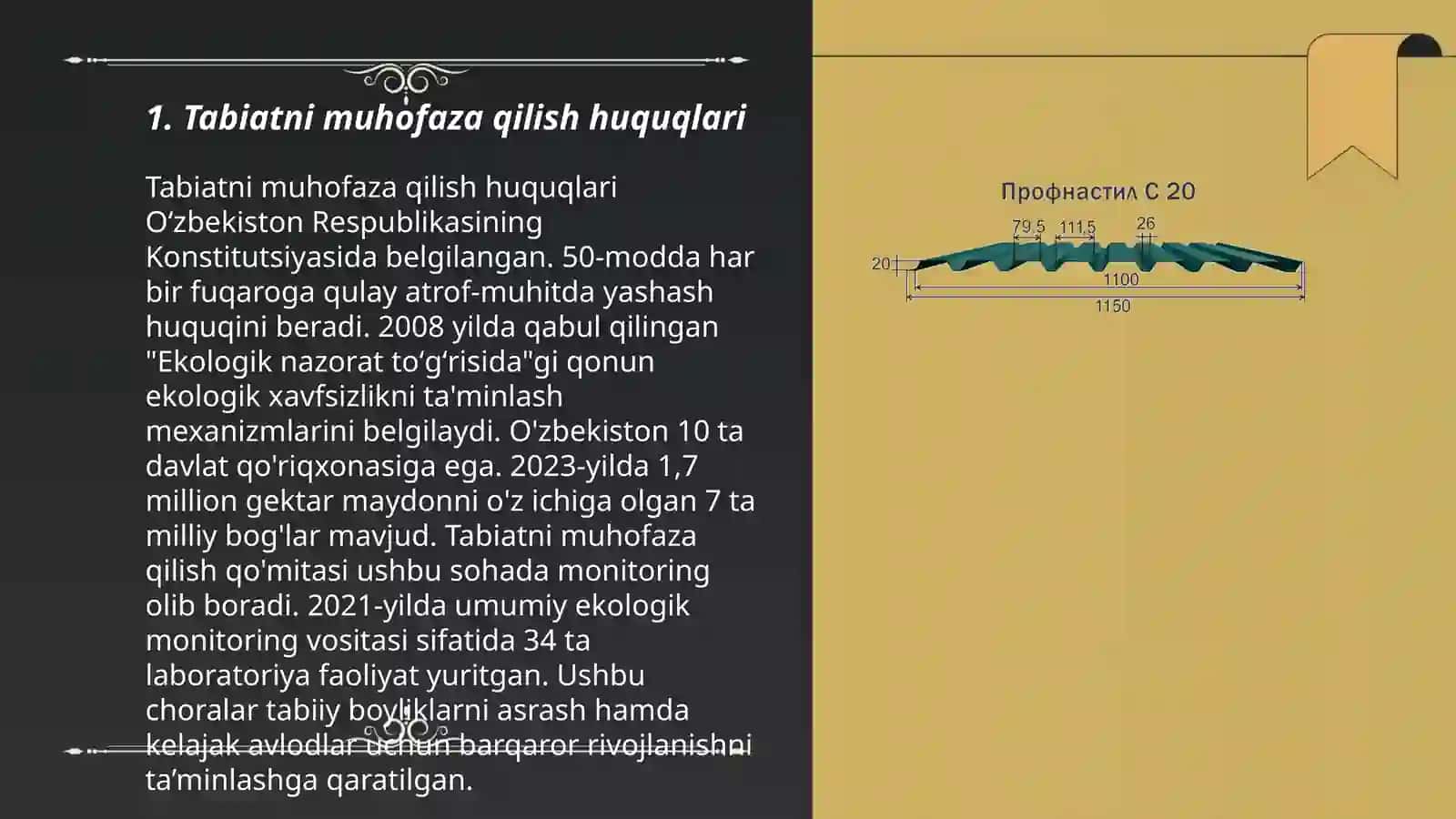 Ekologik nazorat toʻgʻrisida 3
