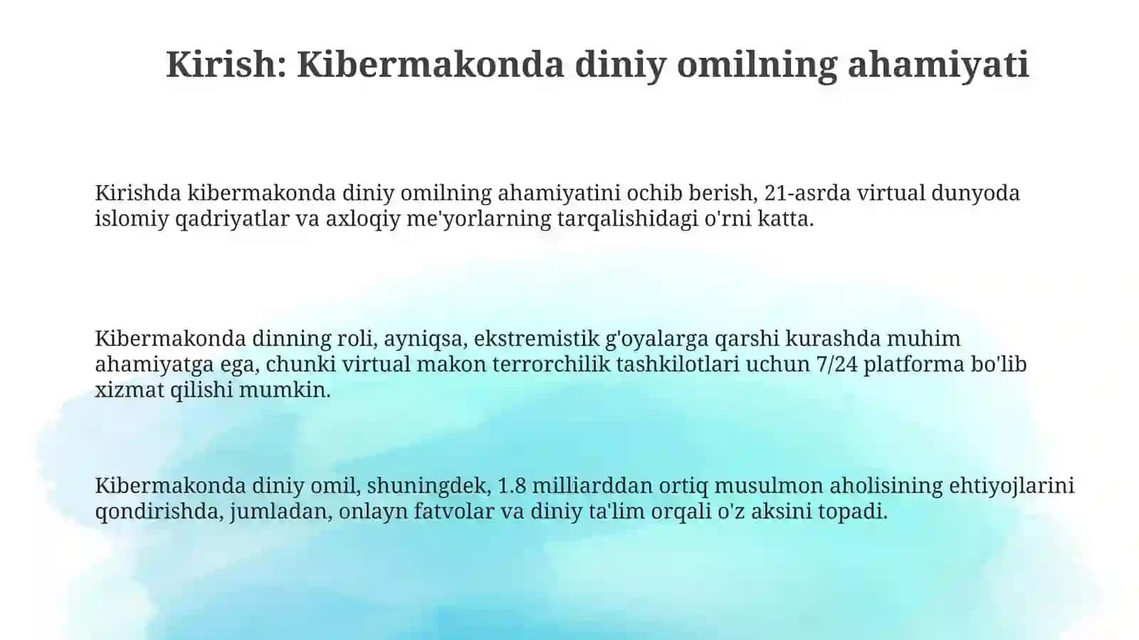 Kibermakonda din omili 3