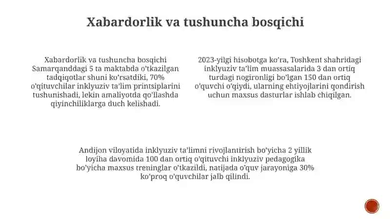 Inklyuziv Ta'limga Jalb Qilish Bosqichlari 3