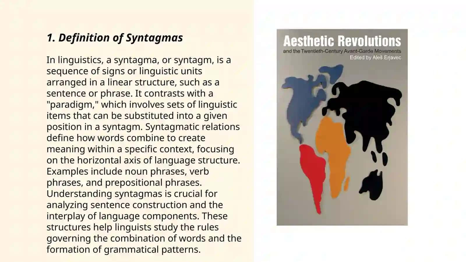Syntagmas and their usage 3