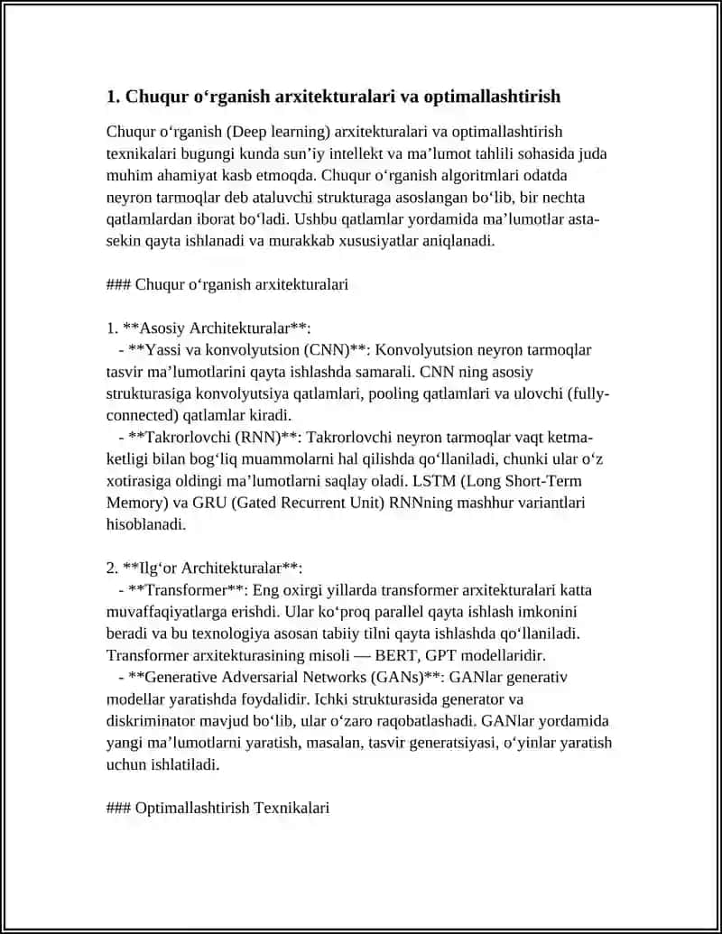 SUNʼIY INTELLEKT SOHASIDAGI TADQIQOTLARNING YOʻNALISHLARI 3