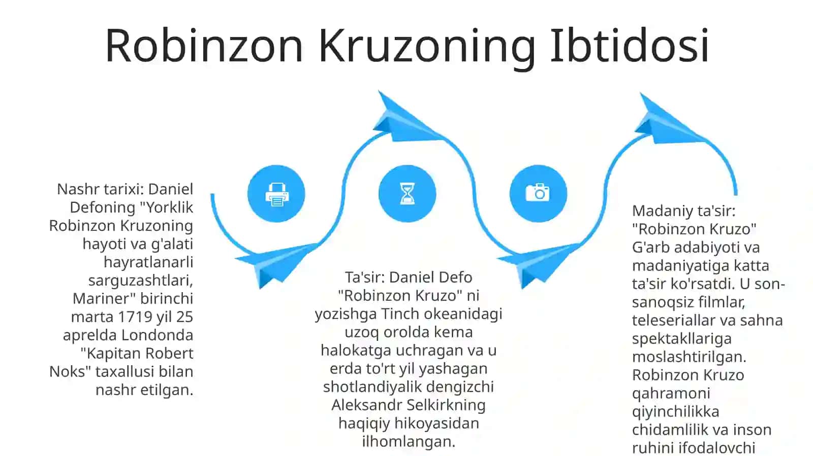 Daniel Defoning "Robinzon Kruzo" Romani 3