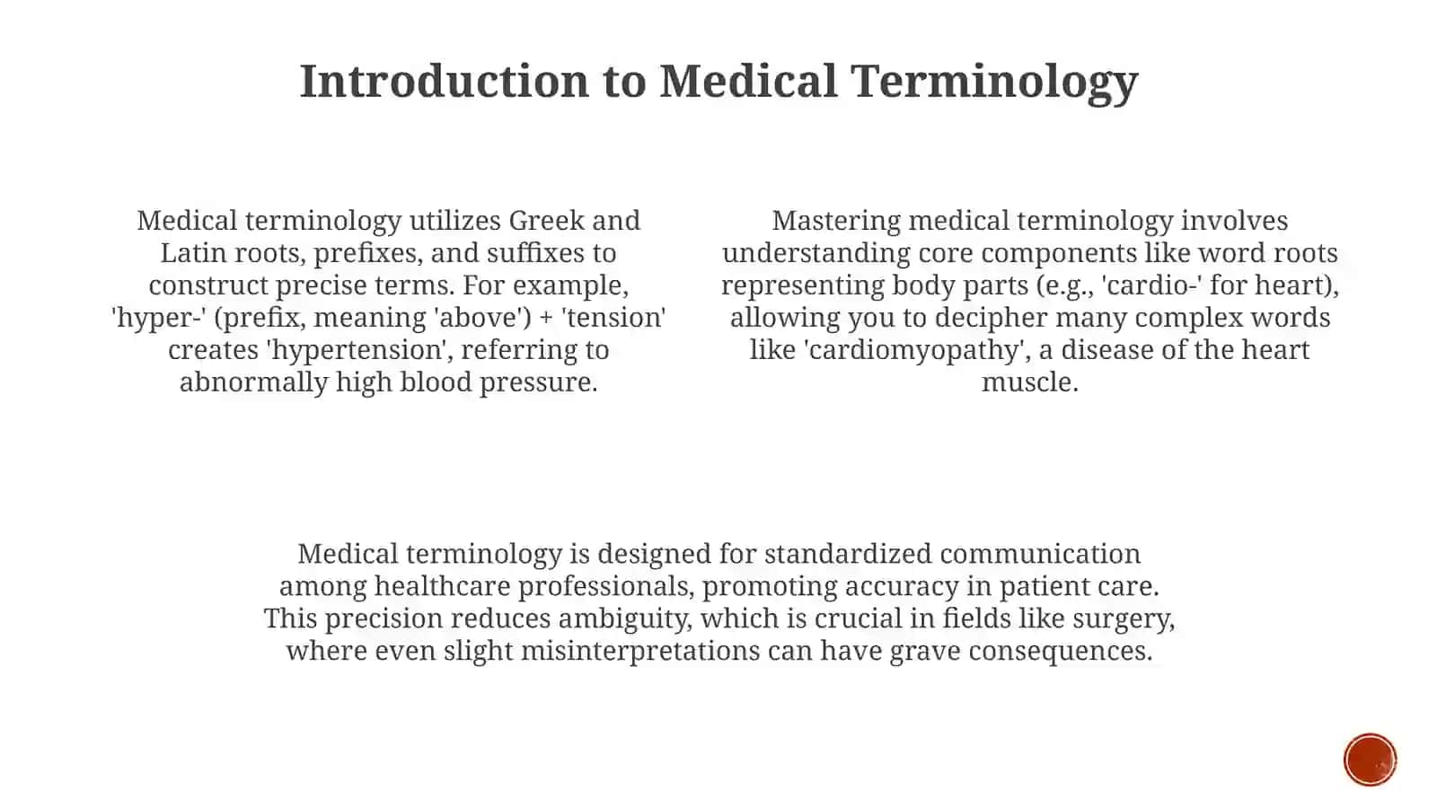 Medical terminology and Its Origins 3