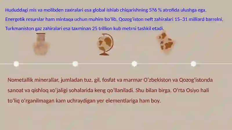 O'rta Osiyo foydali qazilmalari 3