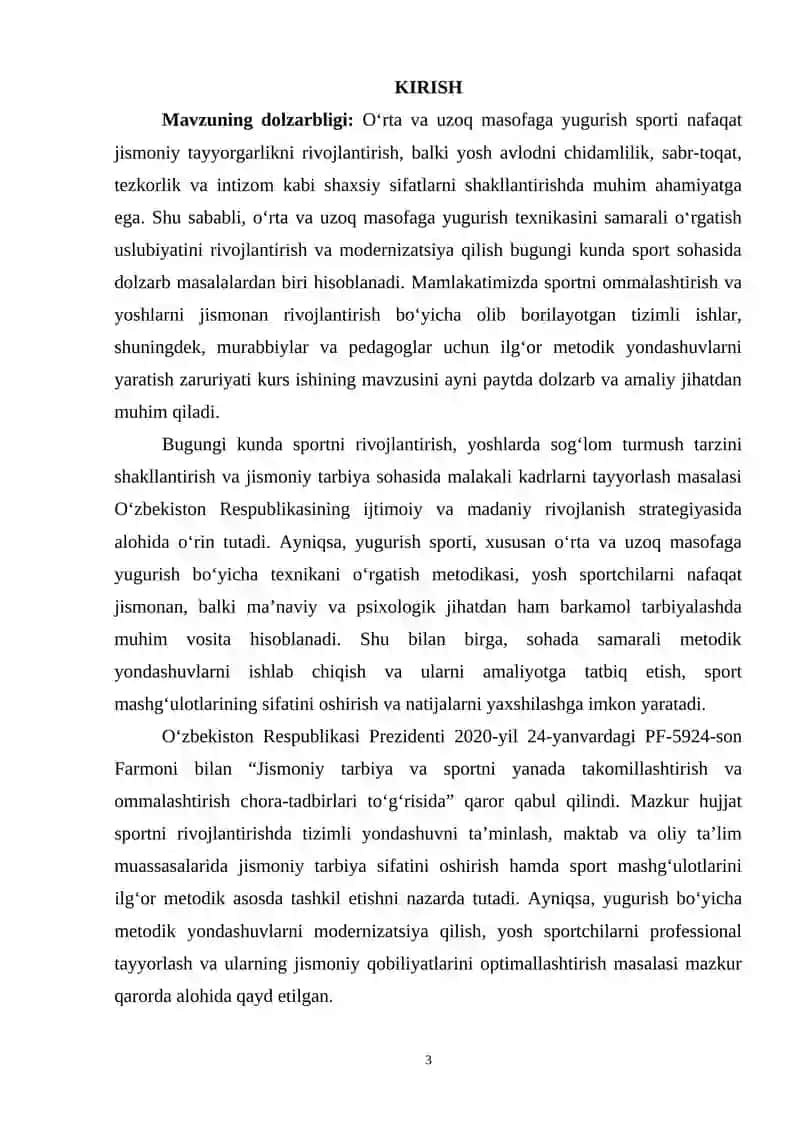 O’rta va uzoq masofaga yugurish texnikasini o‘rgatish uslibyati 3