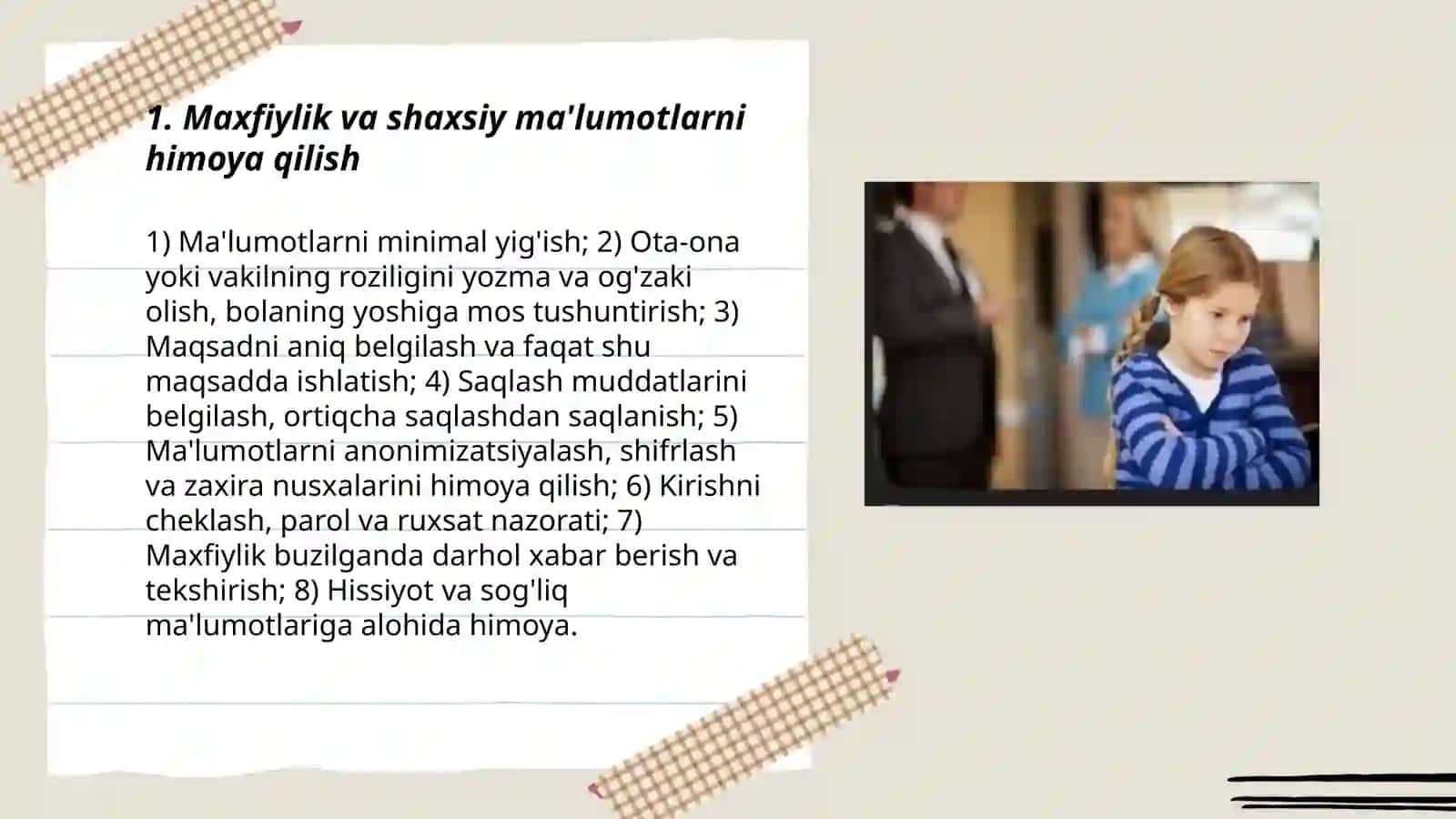 Yetim va ota ona qaramog'idan mahrum bolalar bilan ishlashda etik me’yorlar 3