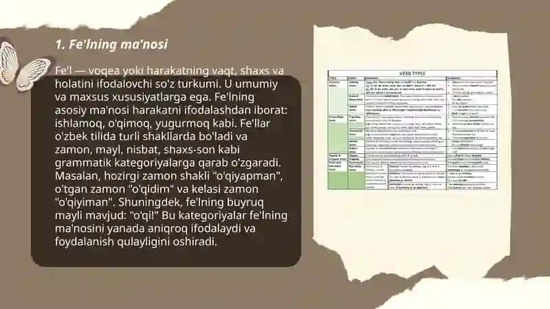 Fe'l va uning grammatik kategoriyalari 3