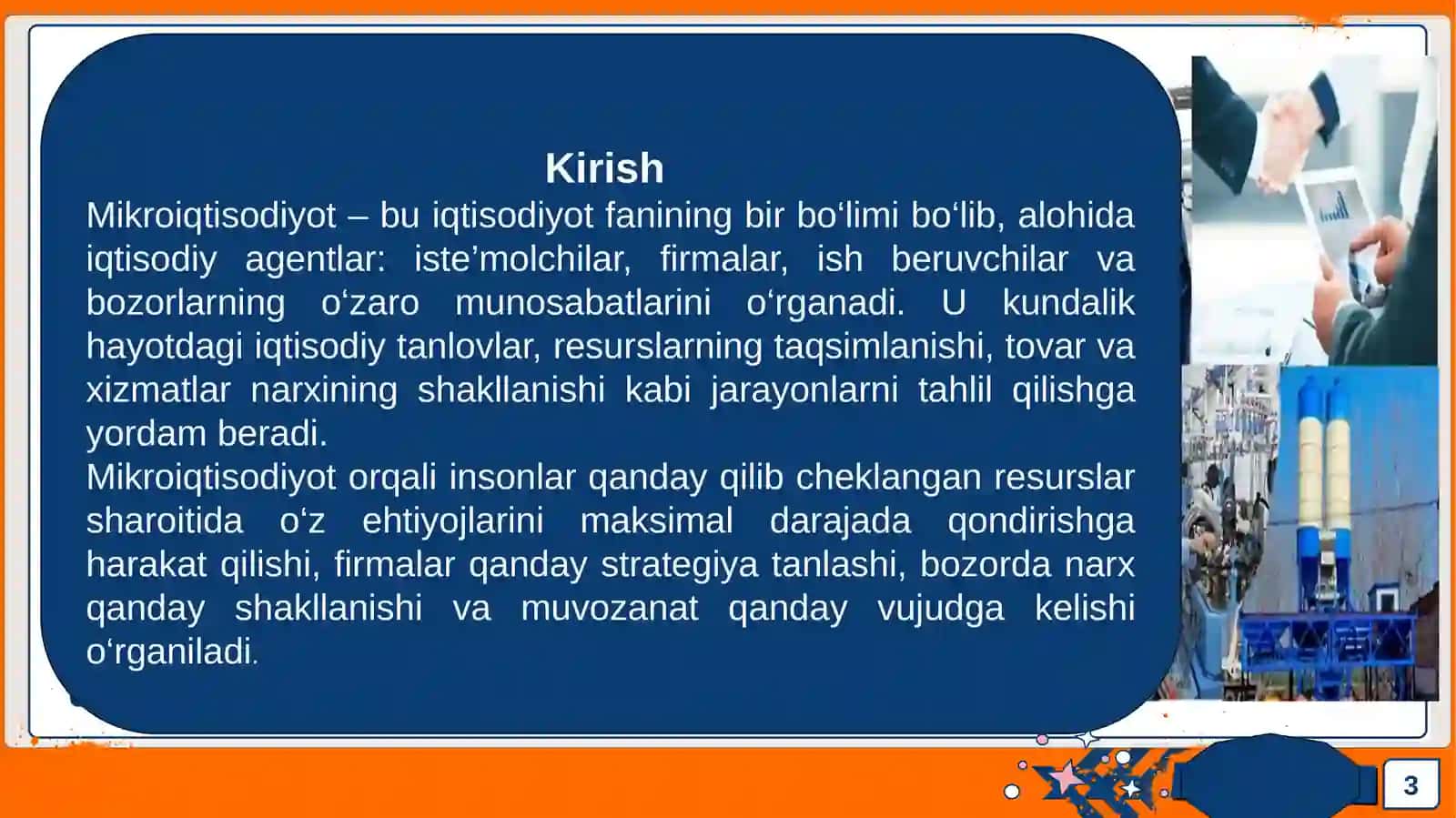 Miroiqtisodiyot fanining o'rganish usullari 3