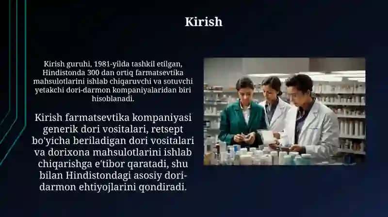 Hindistonda farmatsevtikaning rivojlanishi 3