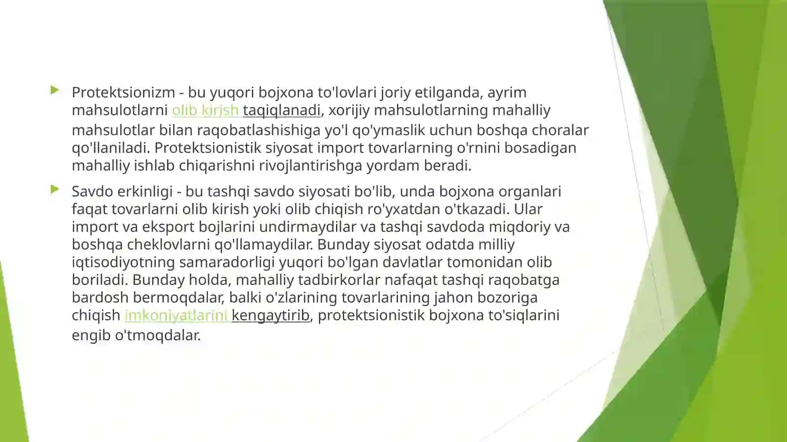 Xalqaro savdo 3