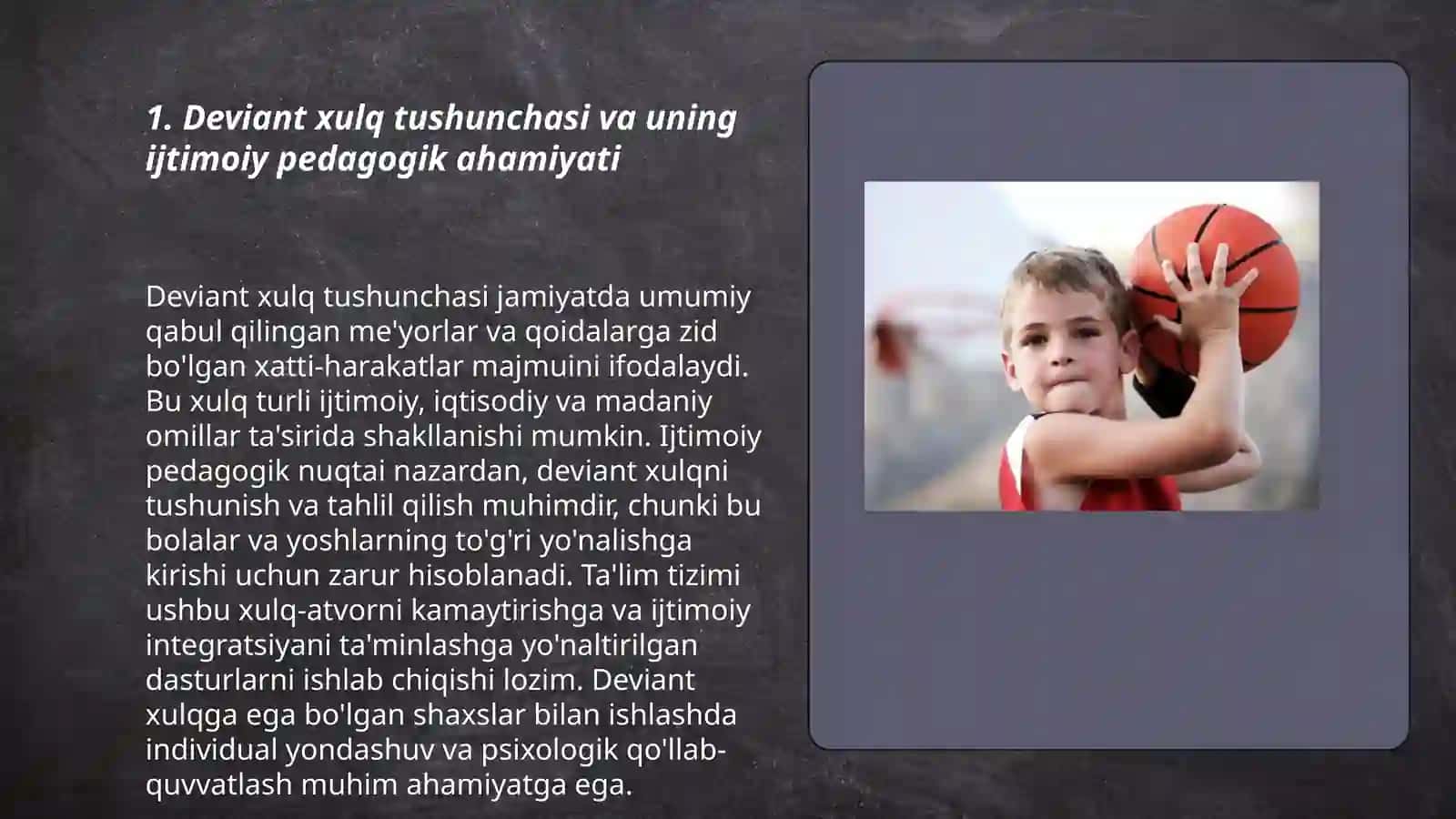 Deviant xulq tushunchasi va uning ijtimoiy pedagogik ahamiyati 3