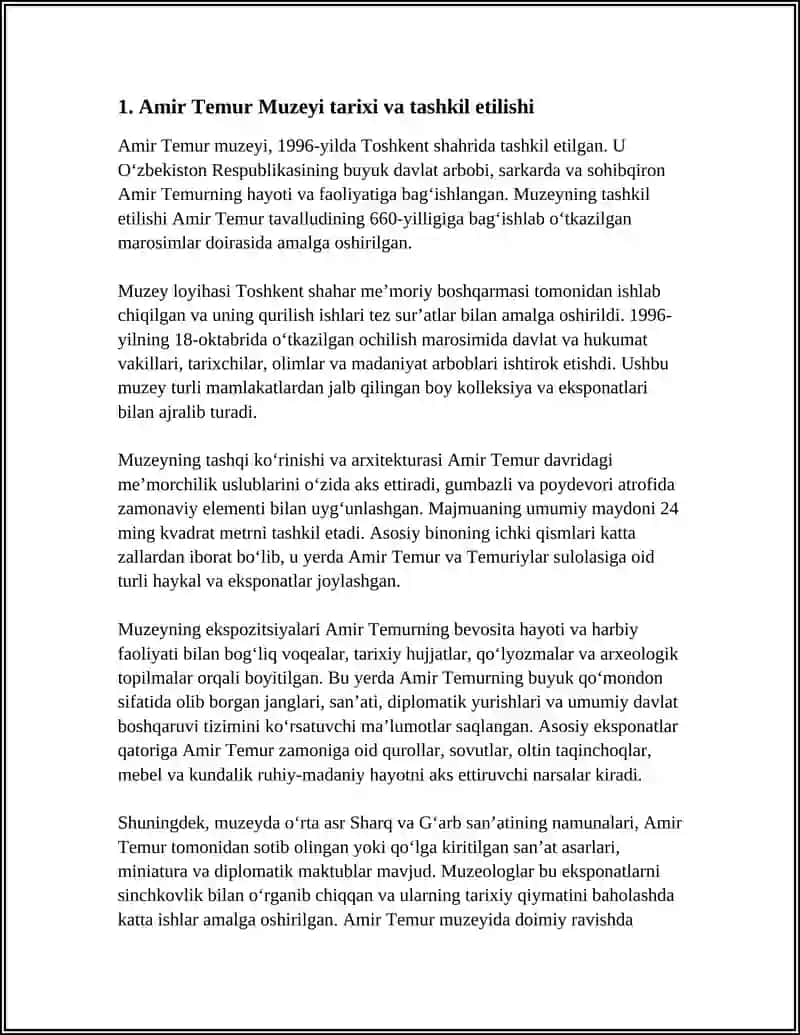 AMIR TEMUR MUZEYI 3