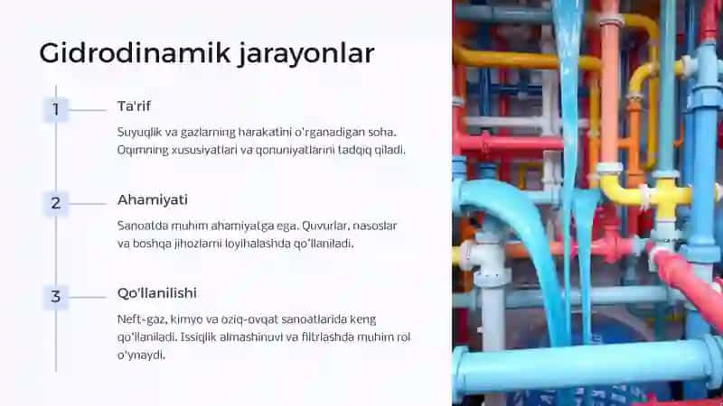 Gidrodinamik jarayonlar 3
