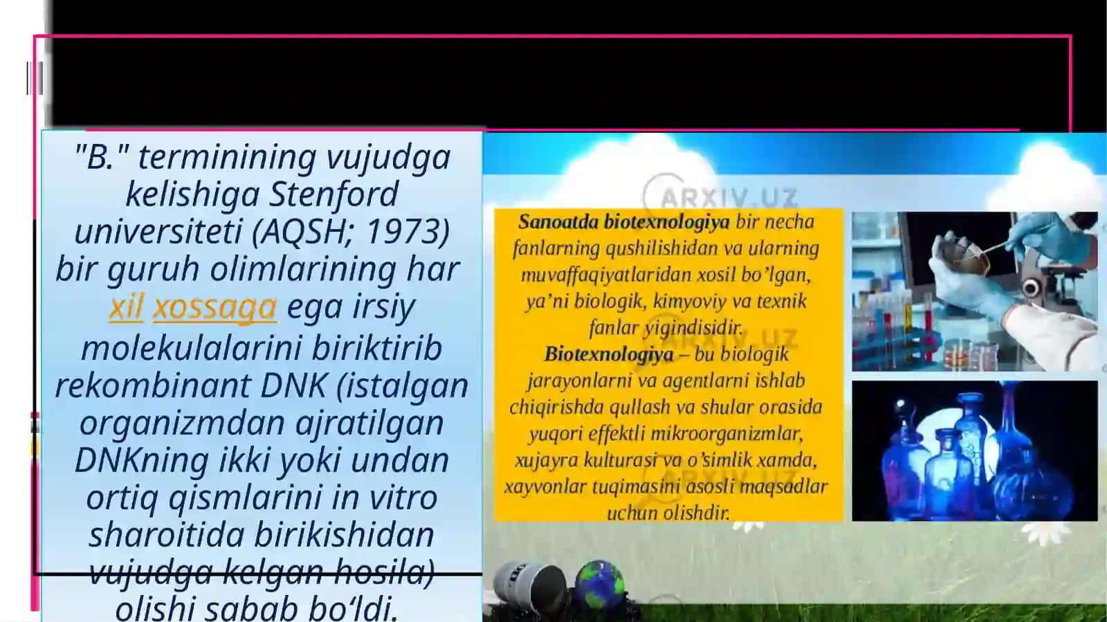 Biotexnologiya yo’nalishlari 3