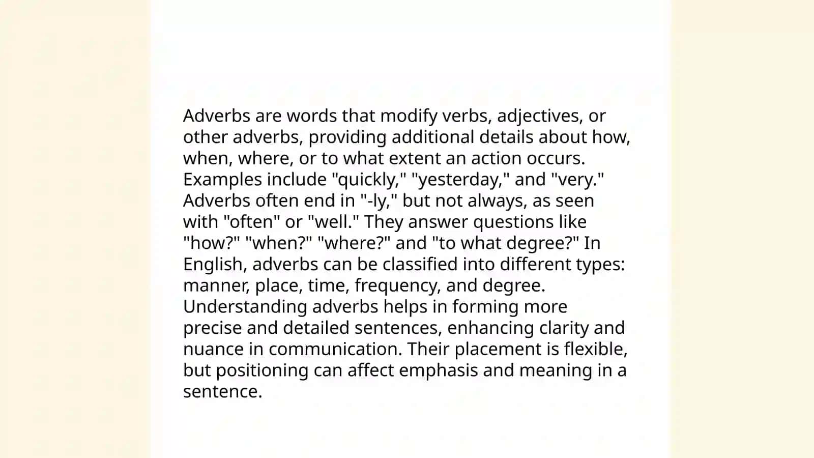 Adverbs 3
