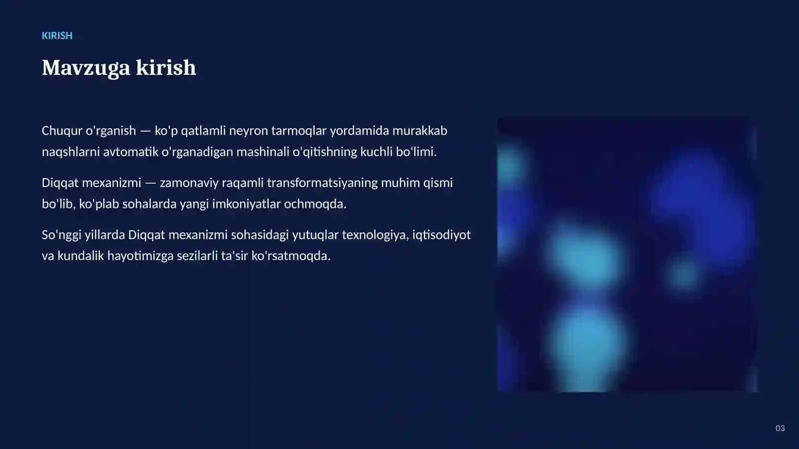 SUN'IY INTELLEKT • CHUQUR O'RGANISH 3
