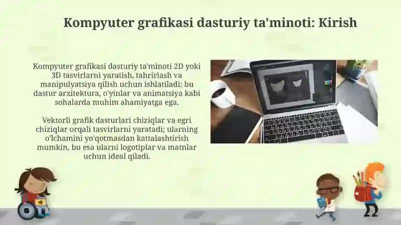 Kompyuter grafikasi dasturiy taminoti 3