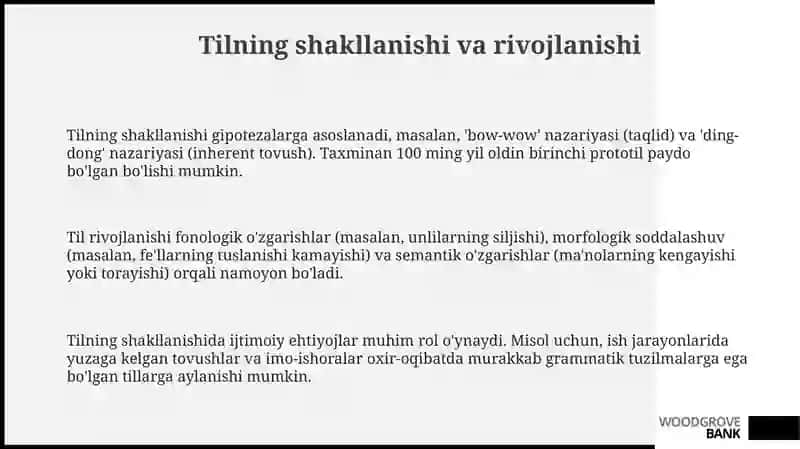 Tilning shakllanishi va rivojlanishi 3
