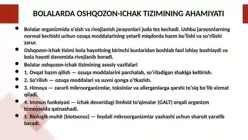 Bolalarda hazm tizimi 3