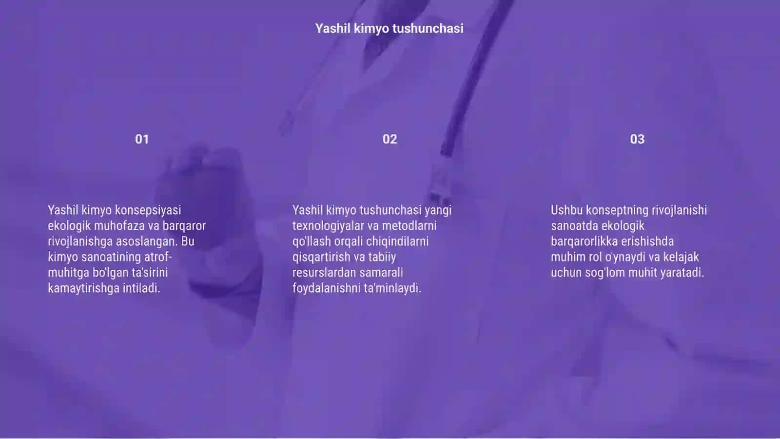 Yashil kimyo konsepsiyasining shakllanishi va rivojlanishi 3