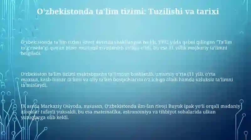 Образование в Узбекистане 3