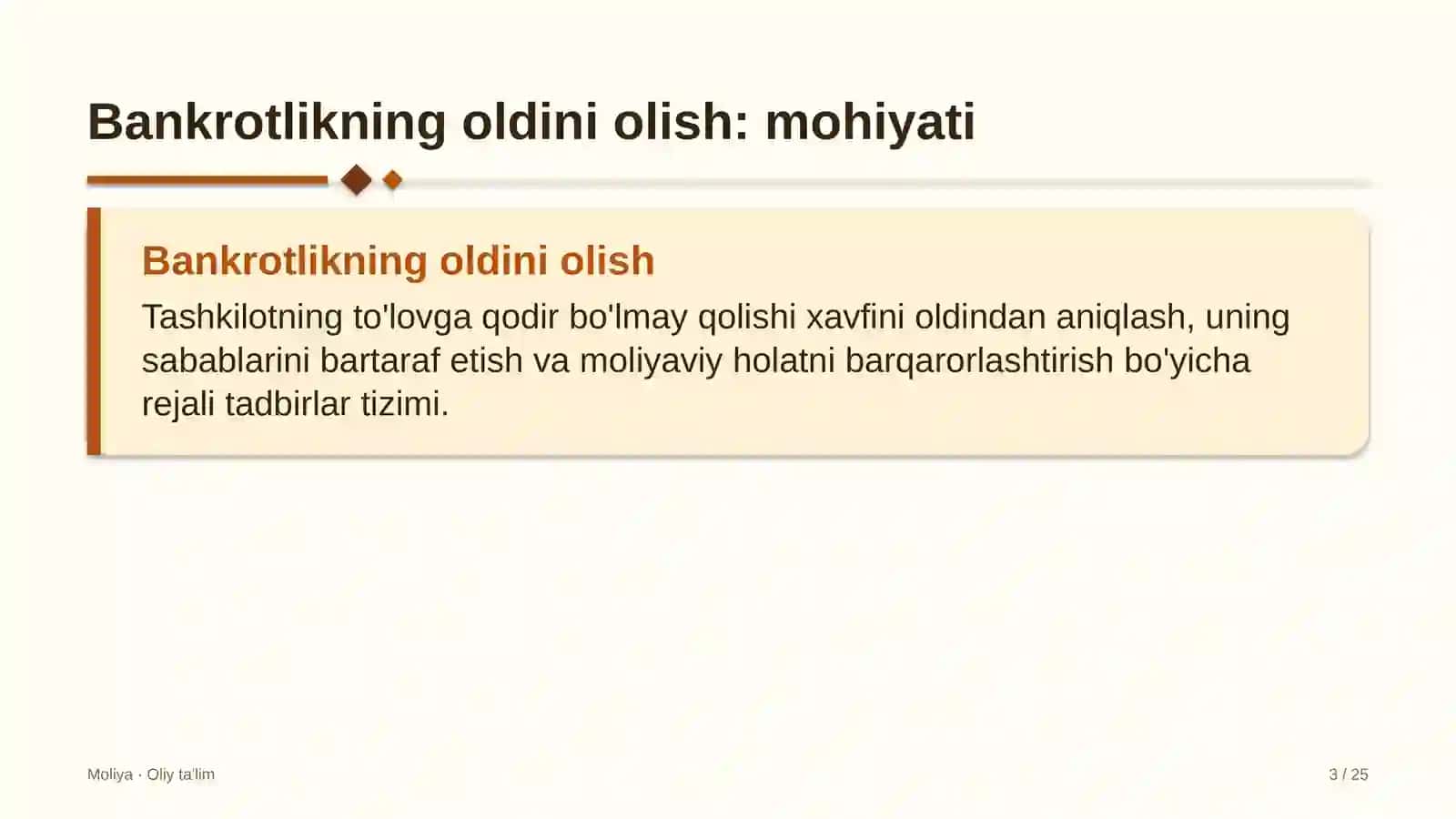 rieltorlik agentliklarida bankrotlikning oldini olish 9720 3