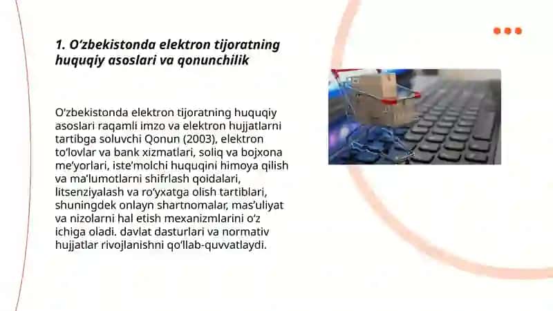 Elektron tijoratning rivojlanish holati 3