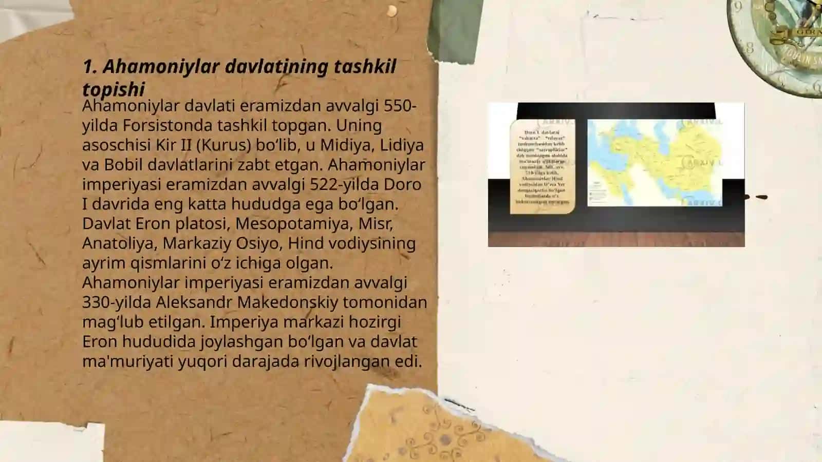 Ahamoniylar davlati va Eftallar davlatlari farqlari 3