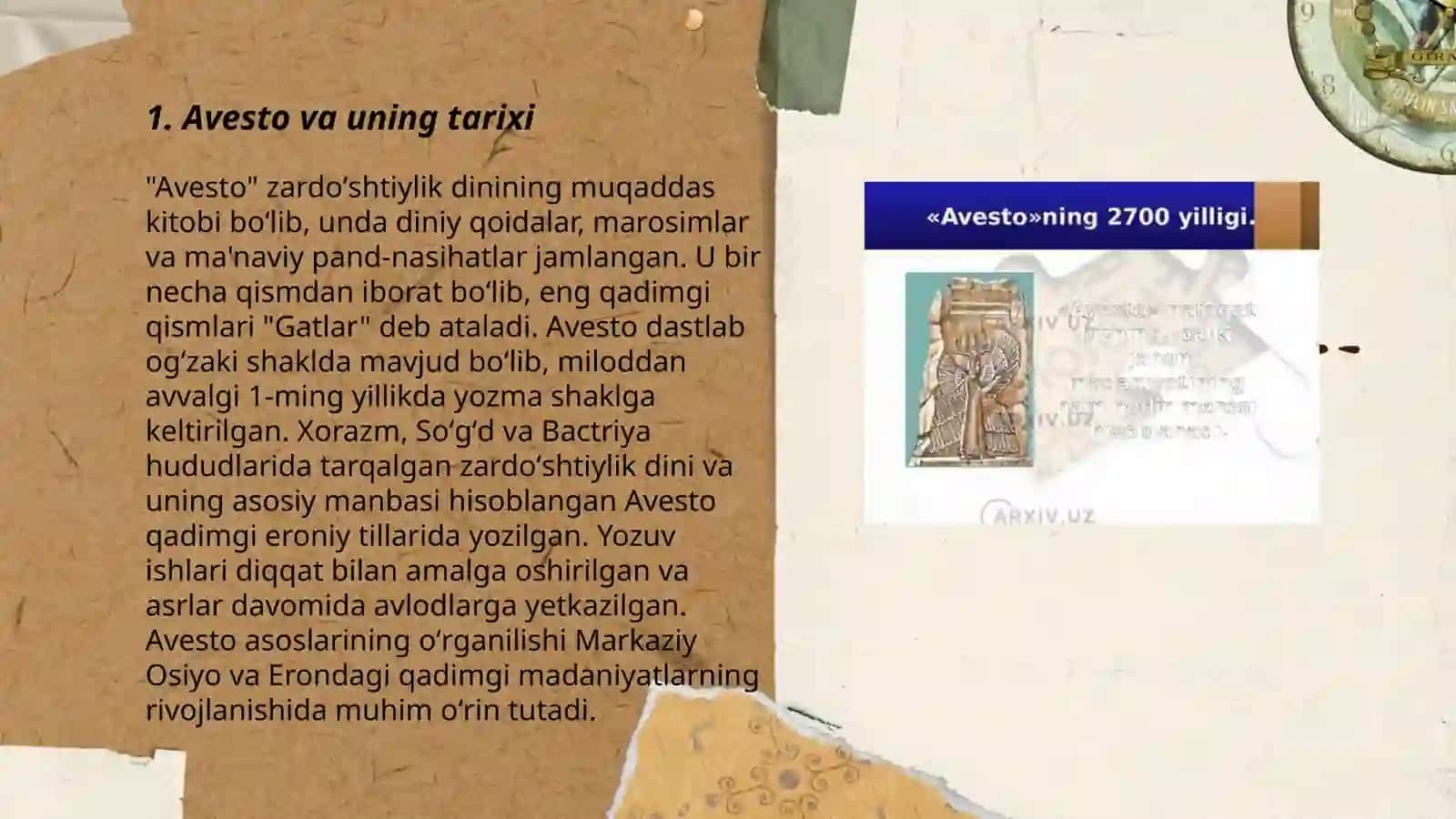 Avesto vatanimiz tarixiga oid ilk yozma manba 3