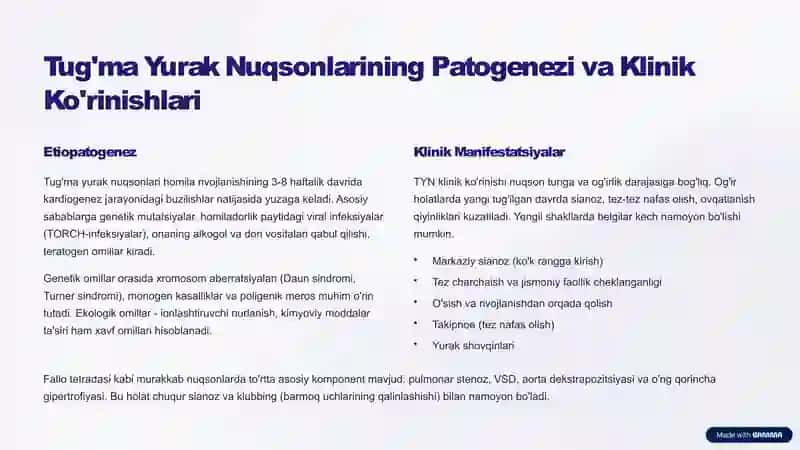 Orttirilgan va tug'ma yurak nuqsonlarini nur tashxisi usullari 3