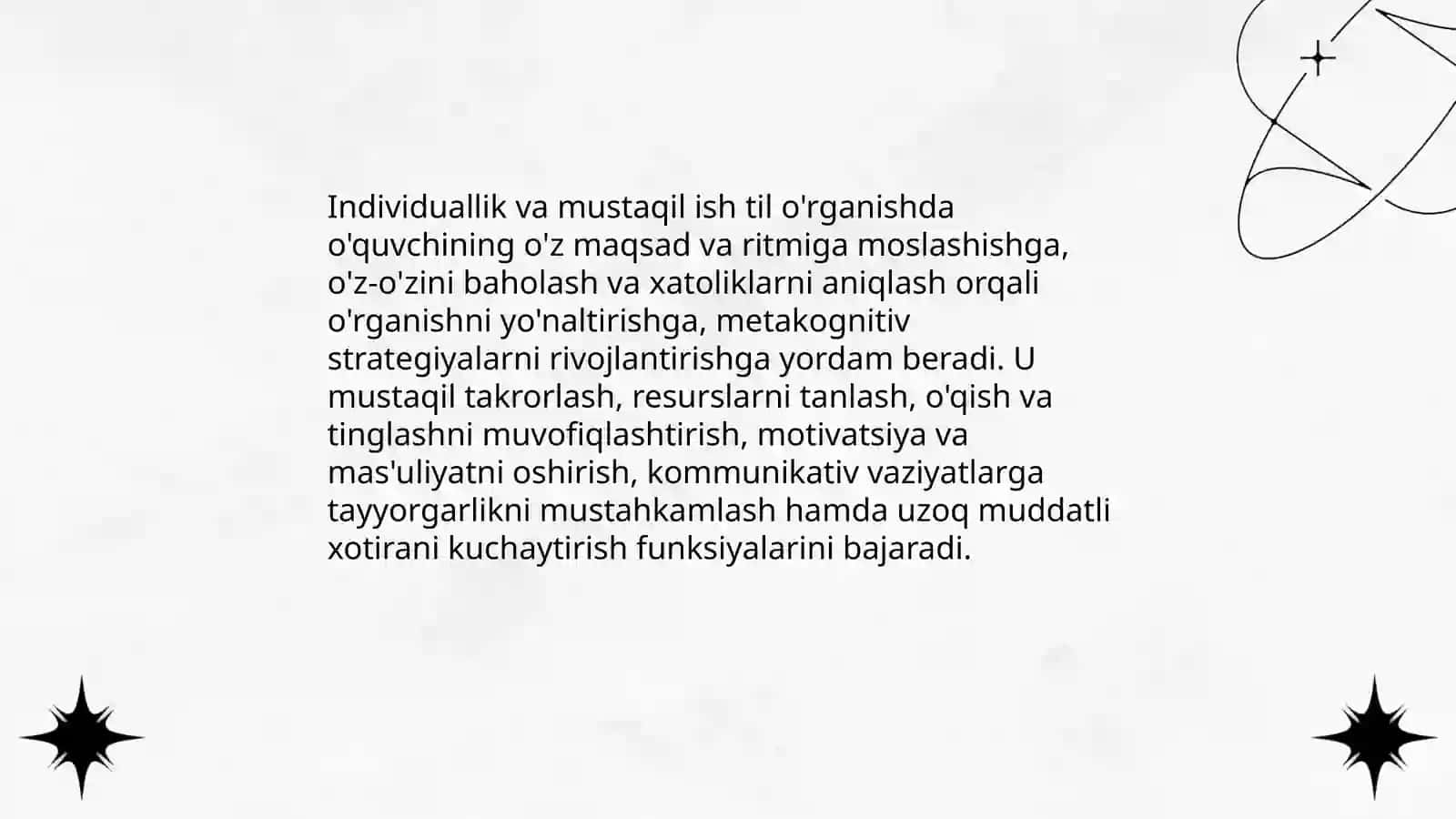 Individual ish va til o'rganishdagi mustaqillik roli 3