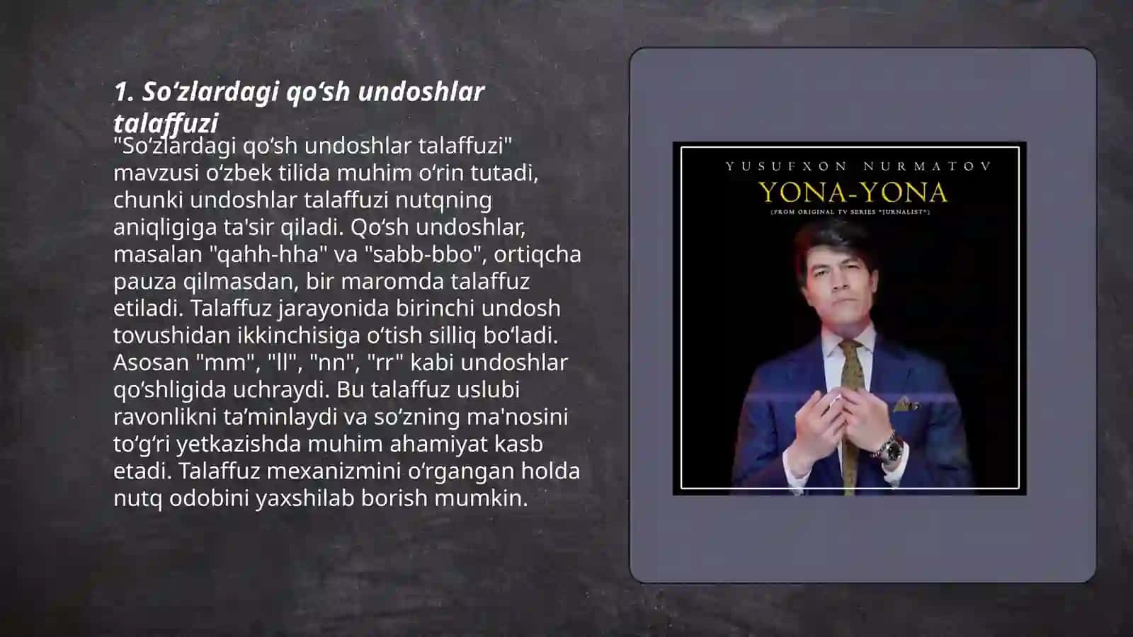 So‘zlardagi qo‘sh undoshlar talaffuzi 3
