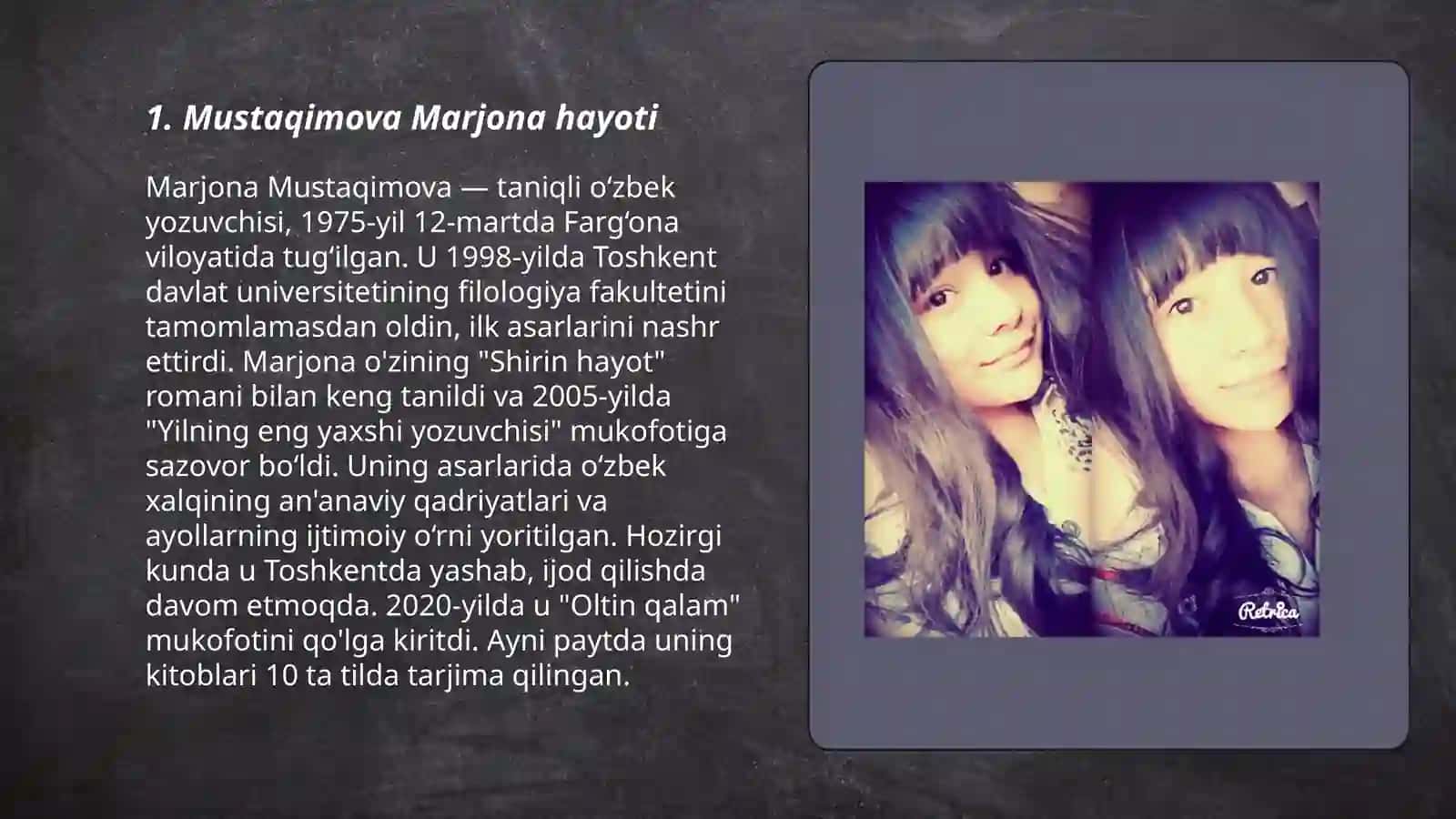 Mustaqimova Marjona ijodi 3