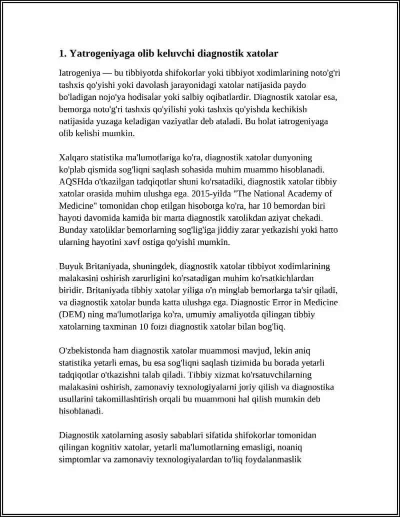 XOZIRGI ZAMONDA TIBBIYODA YETROGENIYA MUAMMOLARI 3