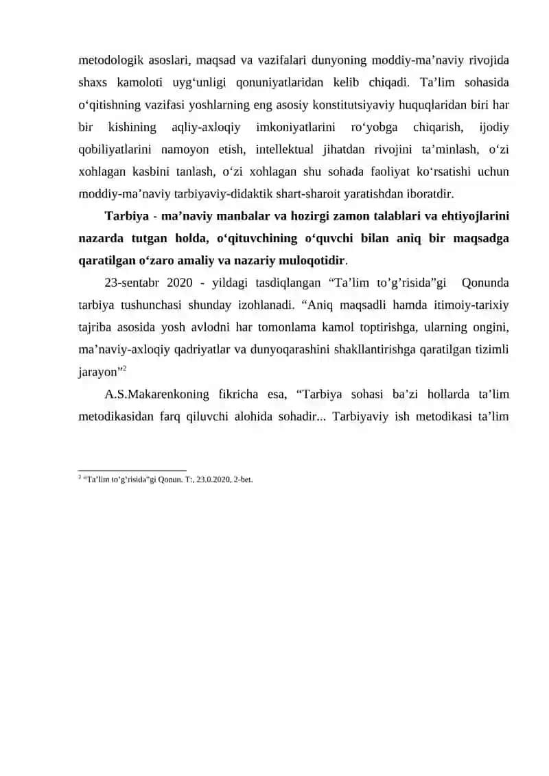 TARBIYAVIY ISHLAR METODIKASI 3