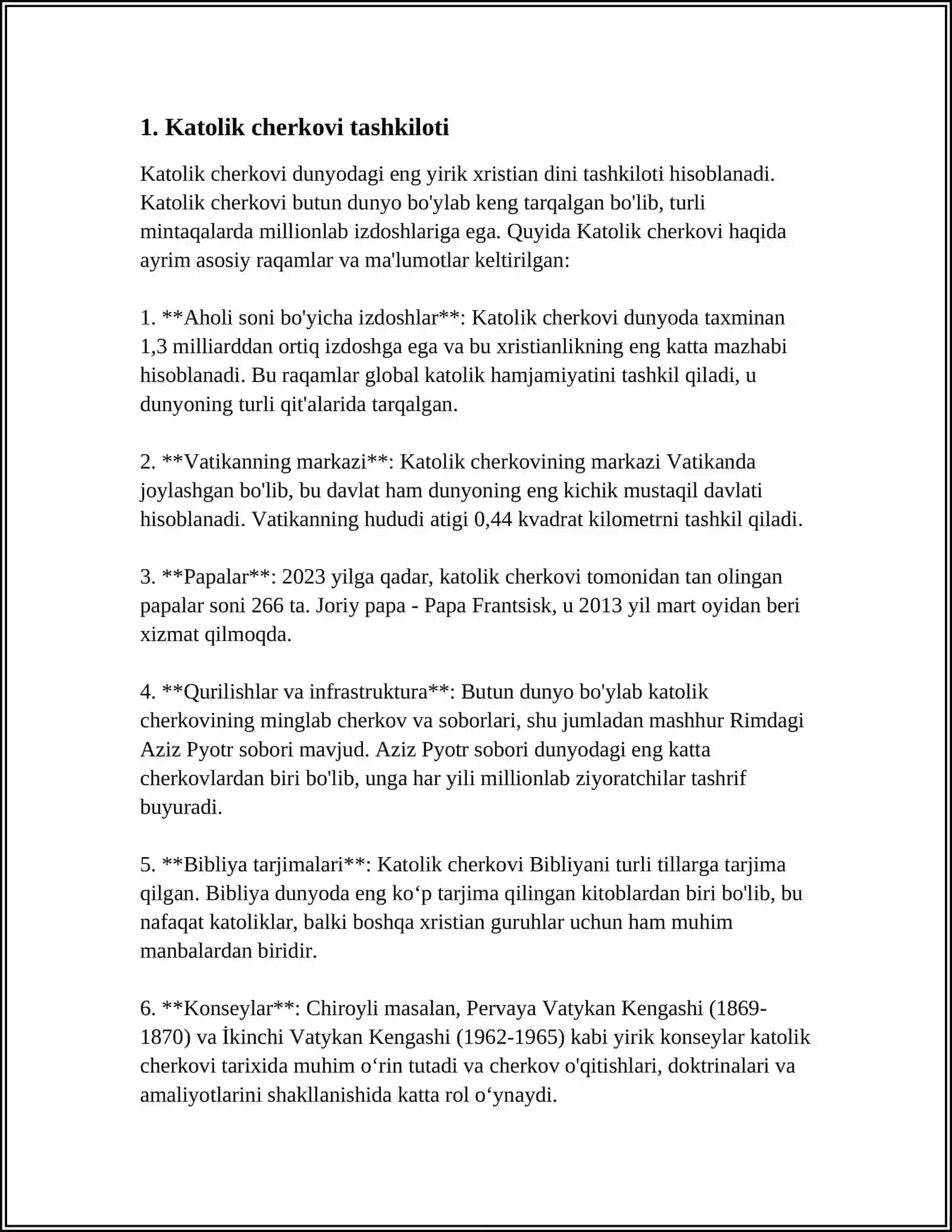 XRISTIYANLIKDA ASOSIY OQIMLAR. KATOLIK, PRAVASLAV, PROTESTANTIZM OQIMLARI QARASHLAR O'RTASIDAGI FARQLAR 3