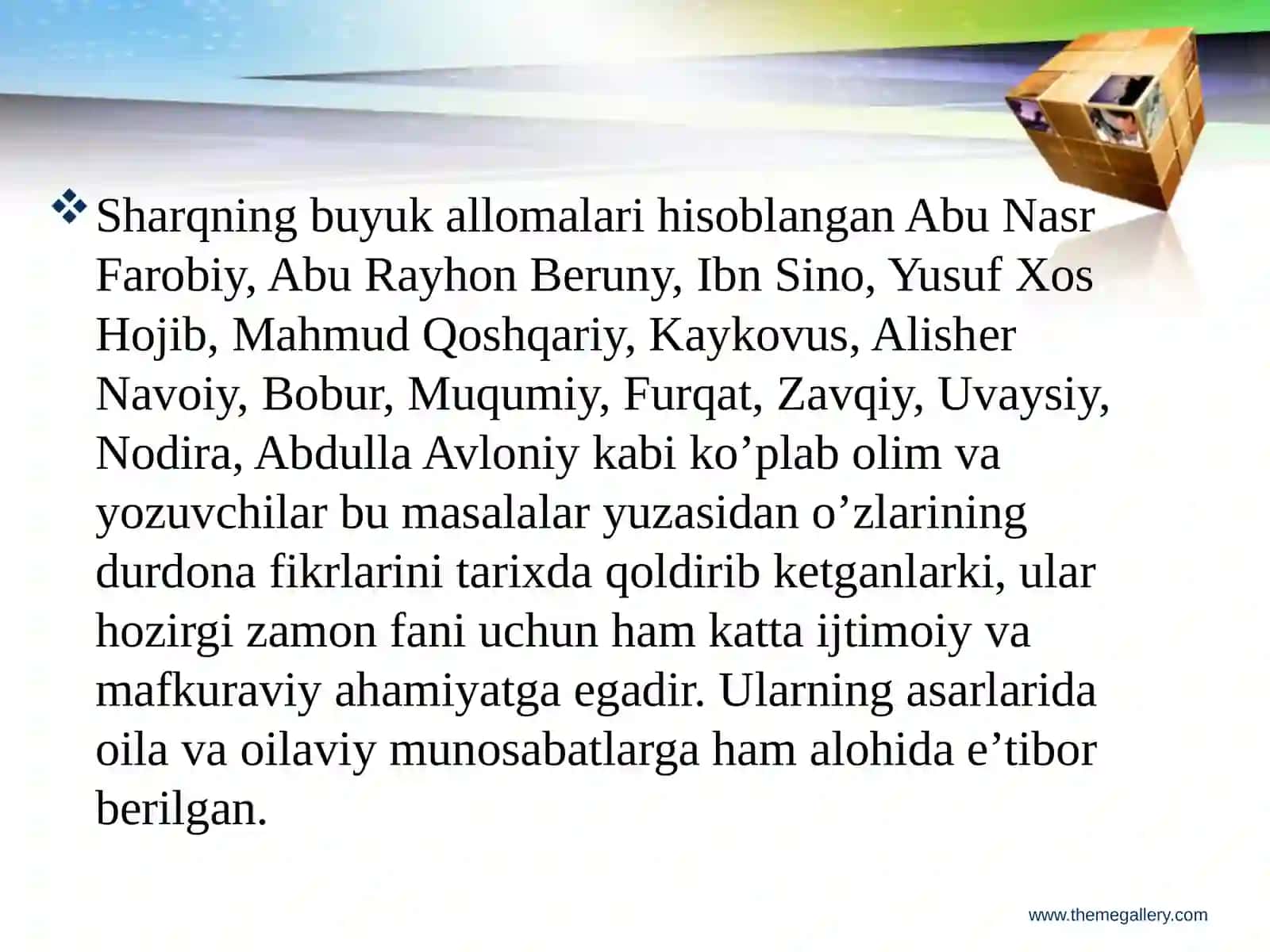 Sharq mutafakkirlarining falsafiy qarashlari 3