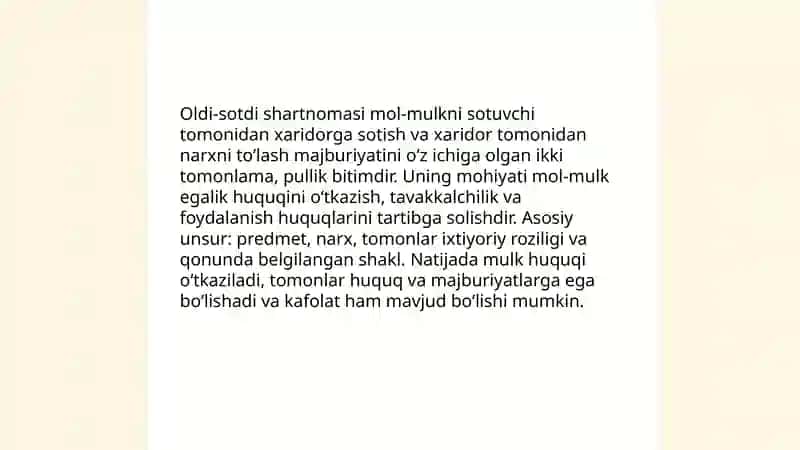 Oldi-sotdi shartnomasi 3