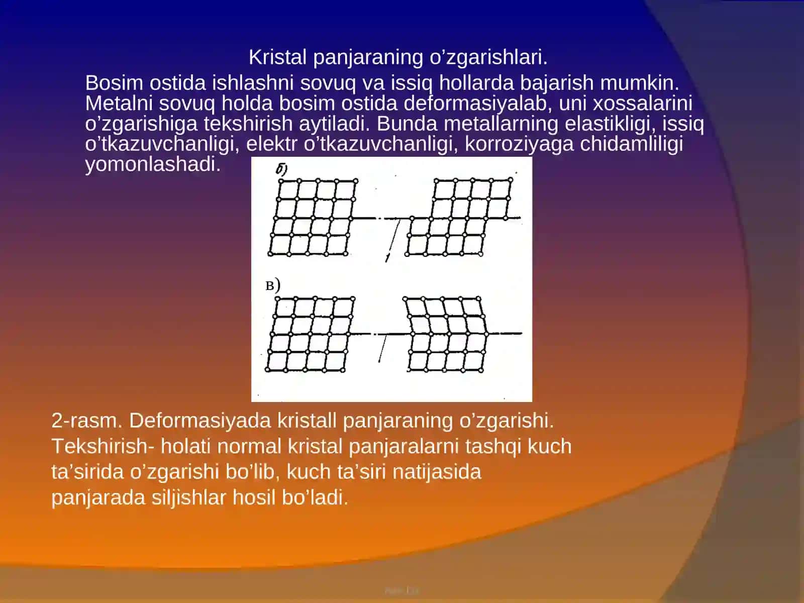 Plastik deformasiyaning fizikasoslari 3