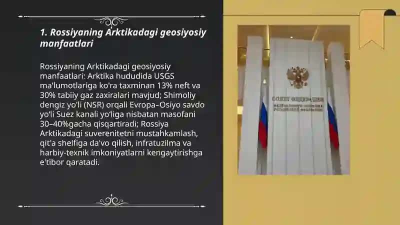 Rossiyaning Arktikadagi geosiyosiy manfaatlari 3