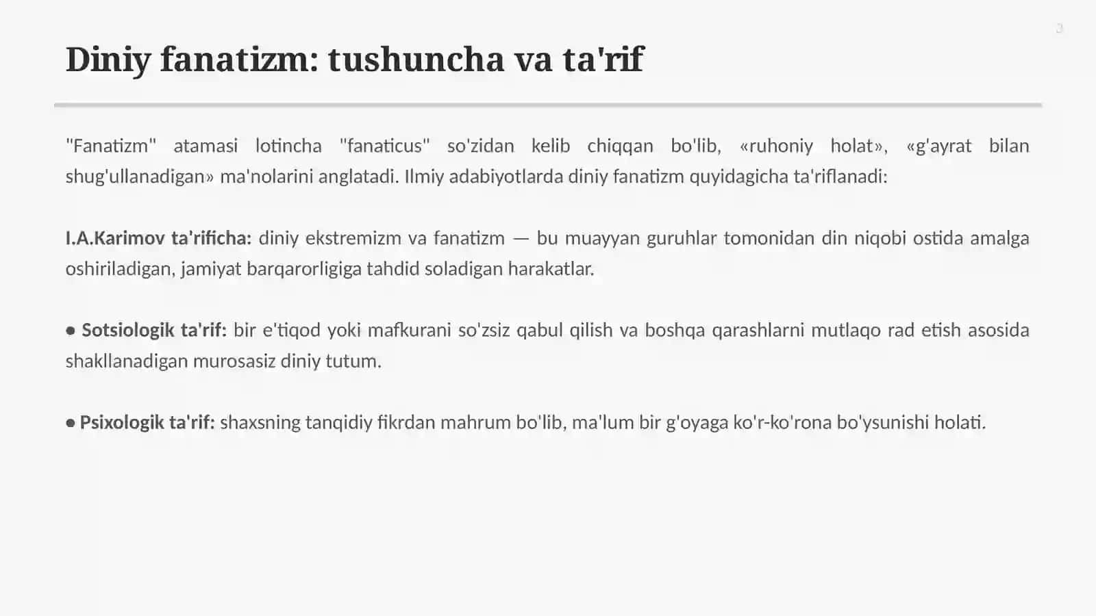 Diniy Fanatizmning Asoslari va Manbalari 3