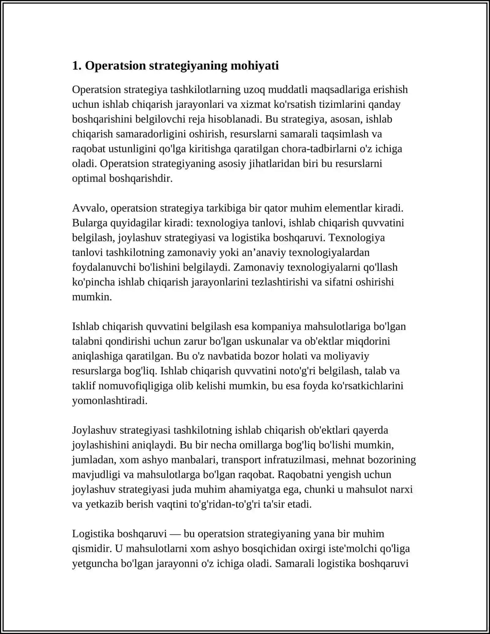 OPERATSION STRATEGIYA 3