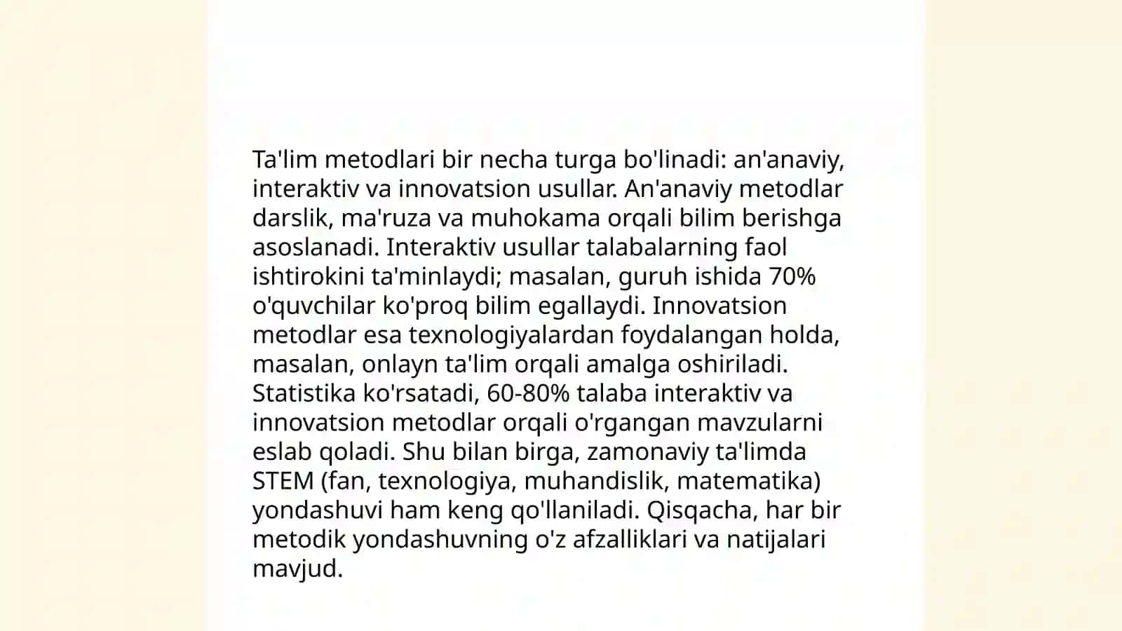 Ta'lim Metodlari 3