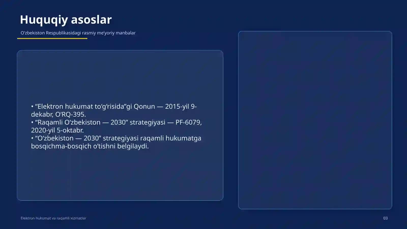 Elektron hukumat va raqamli xizmatlar 3