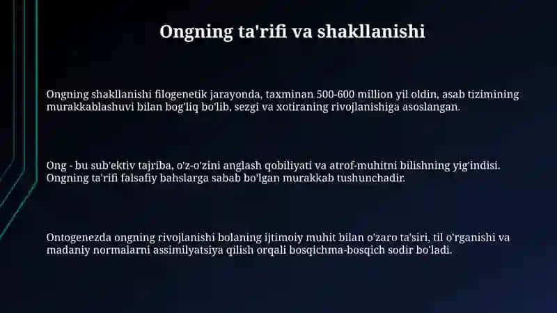 Ong til va tafakkur dialektikasi 3