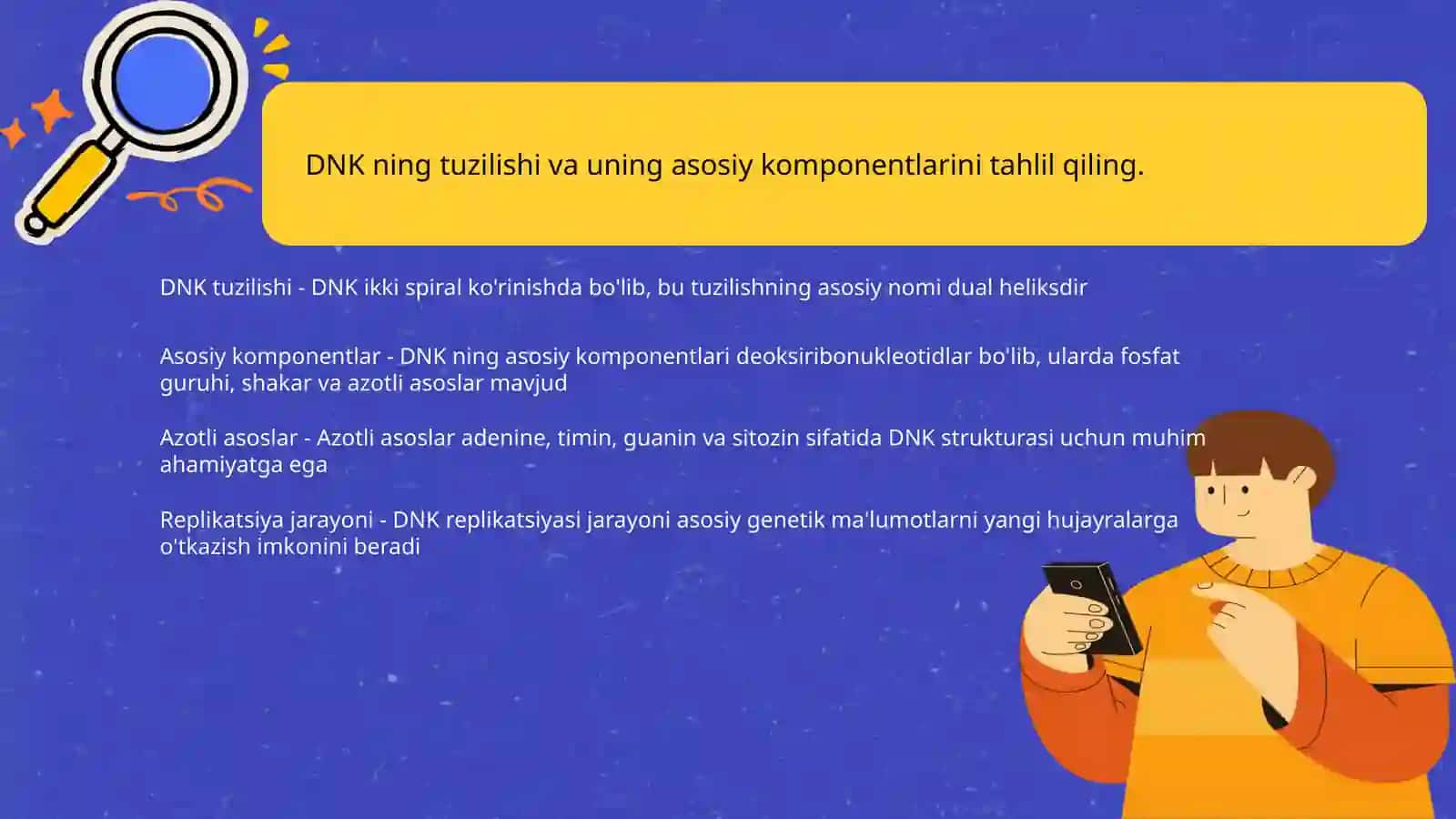 DNK ning genetic roli.Oqsil biosintezi 3