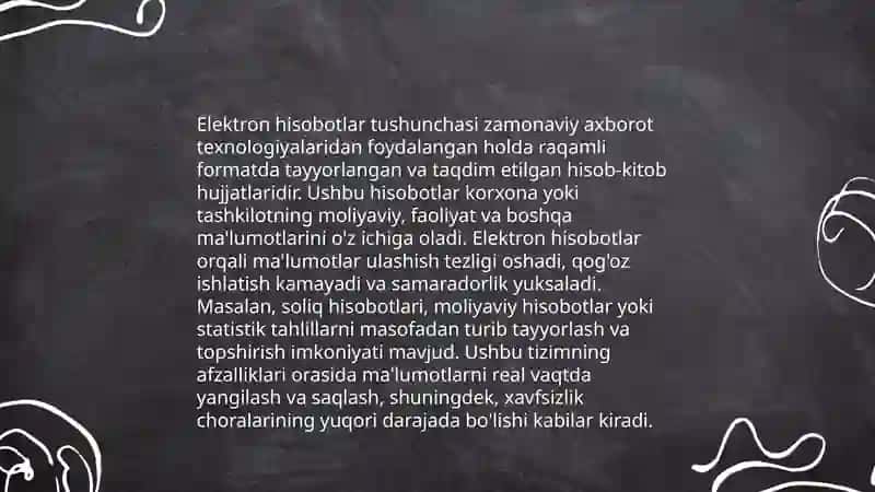 Elektron hisobotlarni tuzish va tuzatish tartibi 3