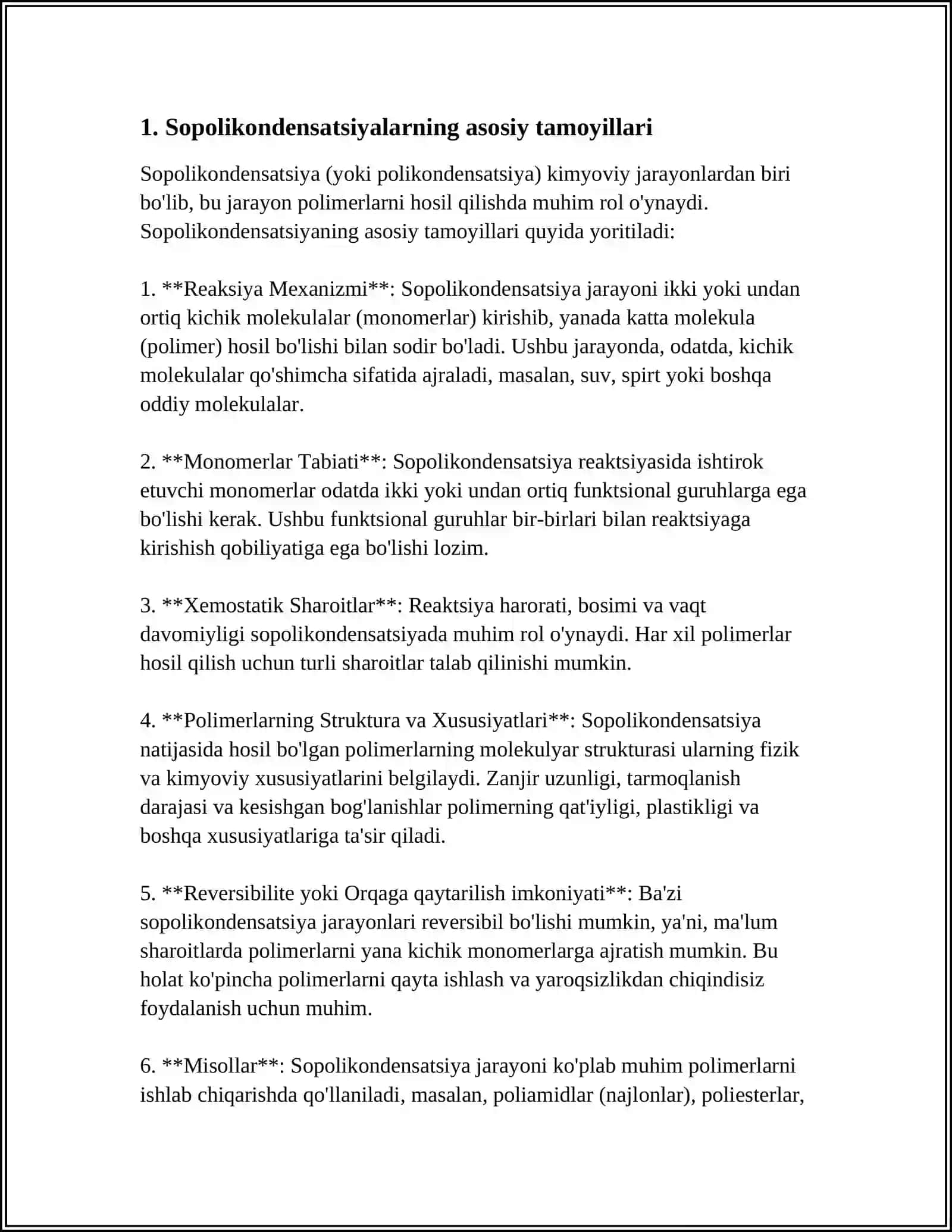SOPOLIKONDENSATLANISH REAKSIYALARI 3