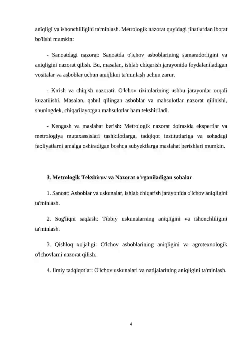 Metrologik tekshiruv va nazorat 3