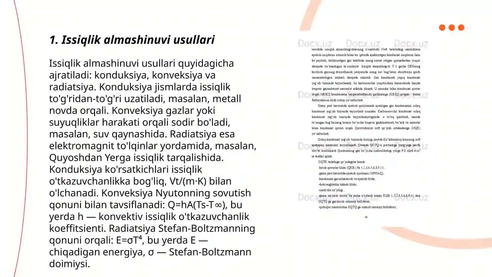 Termodinamik kattaliklarni almashtirish usullari 3